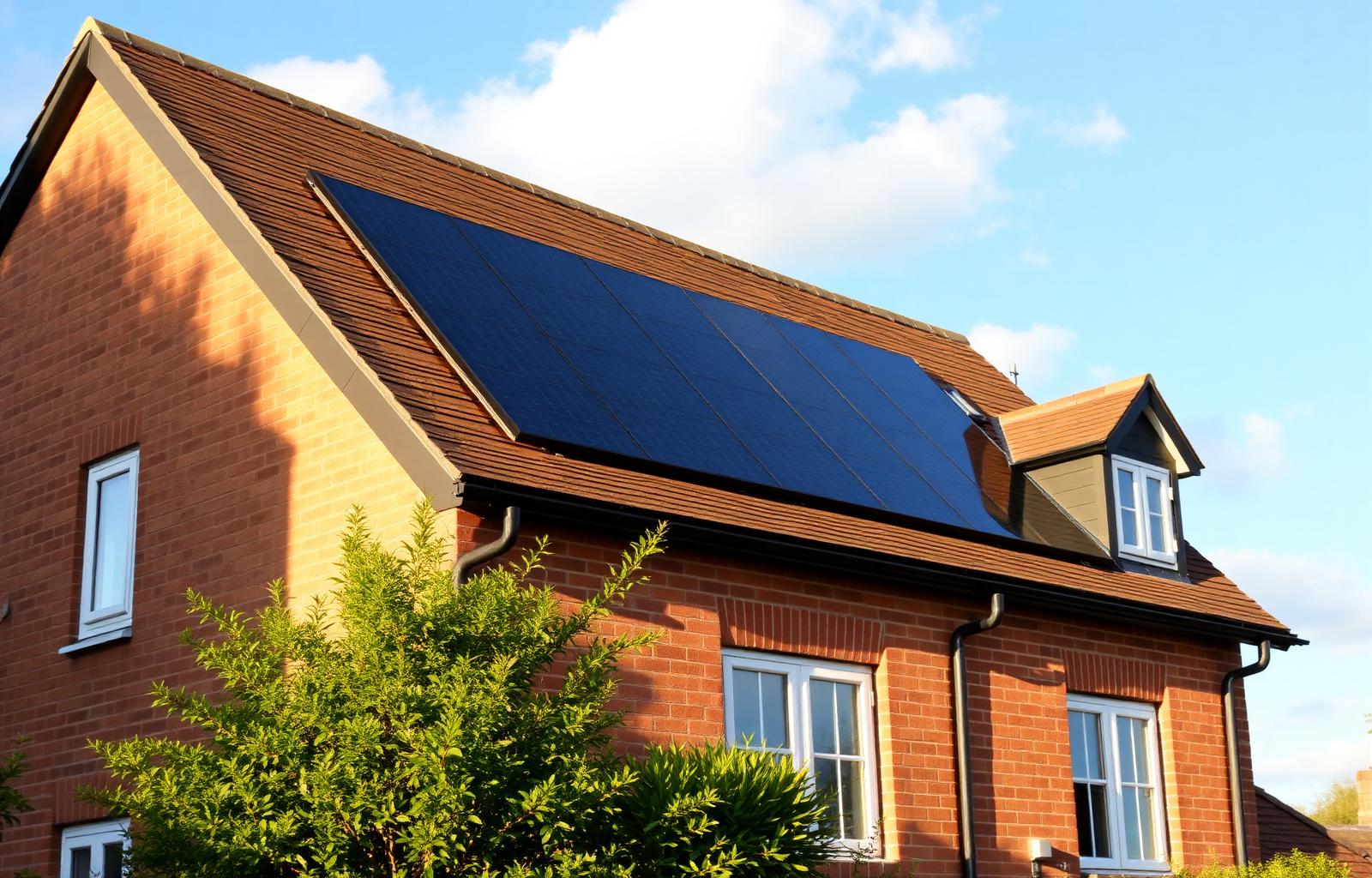 Solar panel installation on a Epping (CM16) home